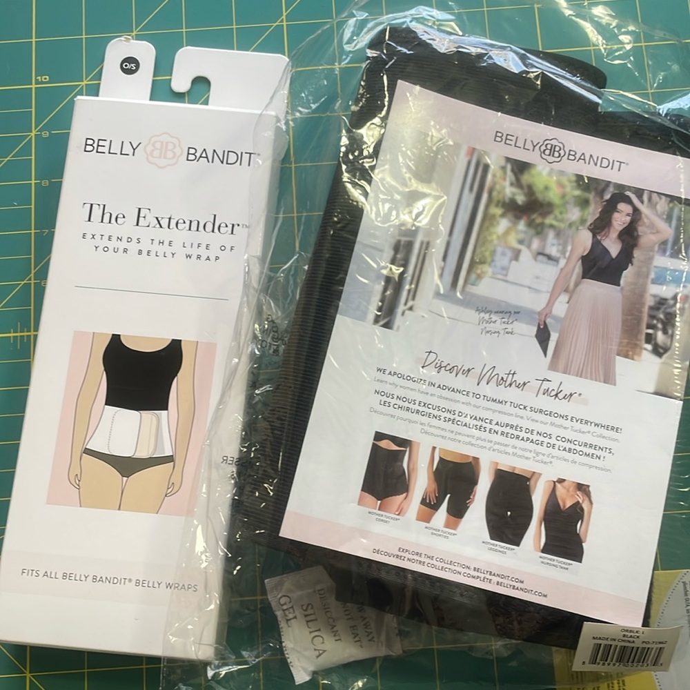 Belly Bandit Belly Wrap and Extender Black Size Large